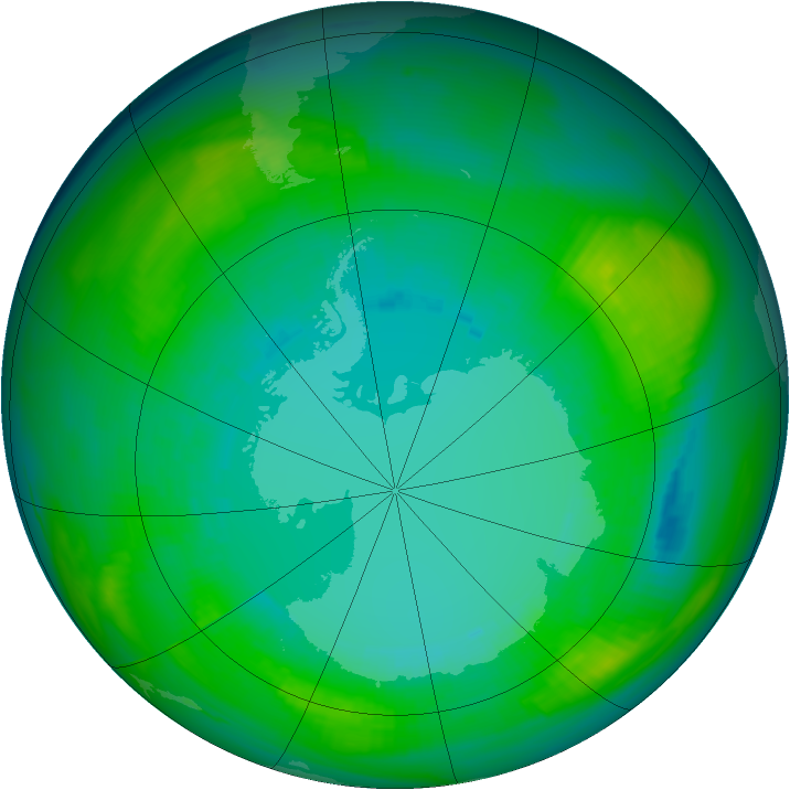 Ozone Map 1980-08-18